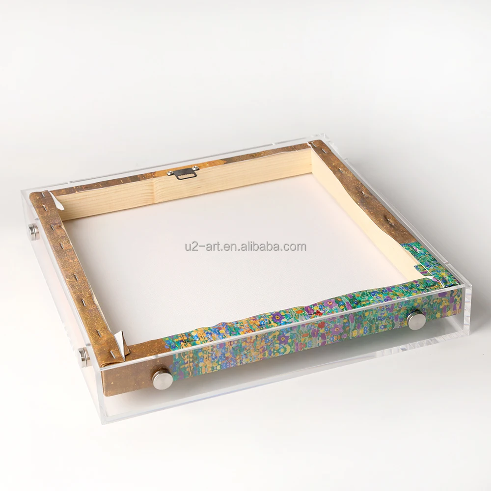 Acrylic Shadowbox Painting Floater Framed Shadow Box Frame For Art