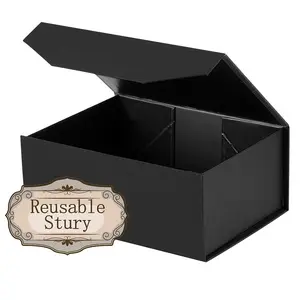 Luxury Gift Box Magnetic Folding Storage Cosmetics Airplane Carton Packaging UV Coating Embossing High-end Storage Boxes Lid