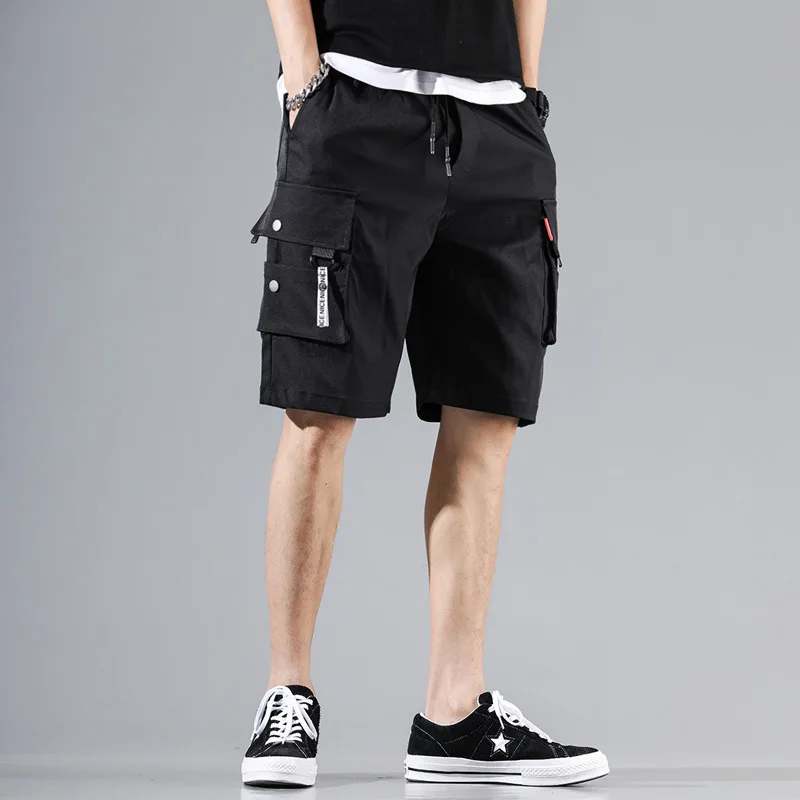 Summer Cotton Multi-pocket Fashion Cargo Shorts Men's Loose Trend ...