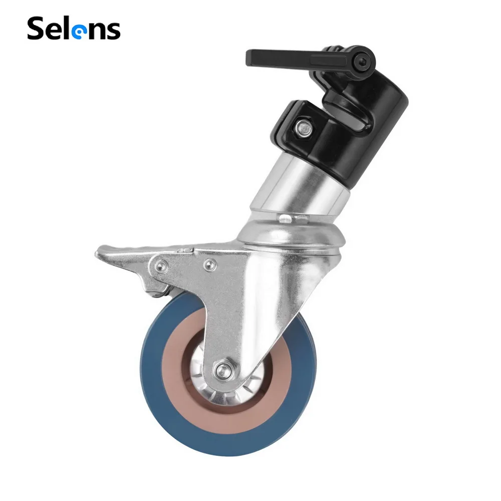 Selens 3 pack caster wheels for C-stands