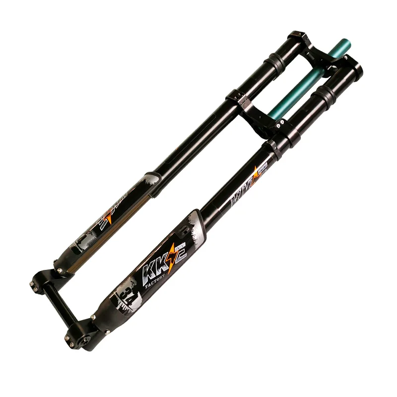 HAO KEAI MTB Air Suspension Fork 26/27.5/29 Bicycle Front Fork Lightweight Full Carbon Fiber MTB Bike Front Fork Disc/V-Brake Color : 13X13CM, Size : 26inch 