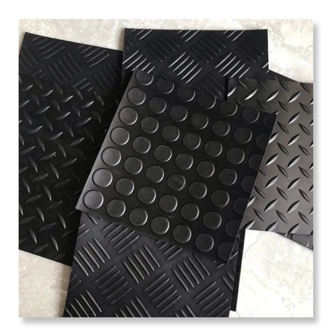 Anti Slip Coin Pattern Rubber Floor Mat Sheet