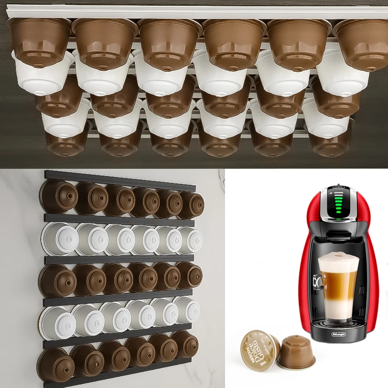 IMellow Umweltfreundliches PVC-Wandregal zur Aufbewahrung von Kaffeekapseln  fr DolceGusto Nespresso K-Cup, 5-stckig, flexibel| Alibaba.com