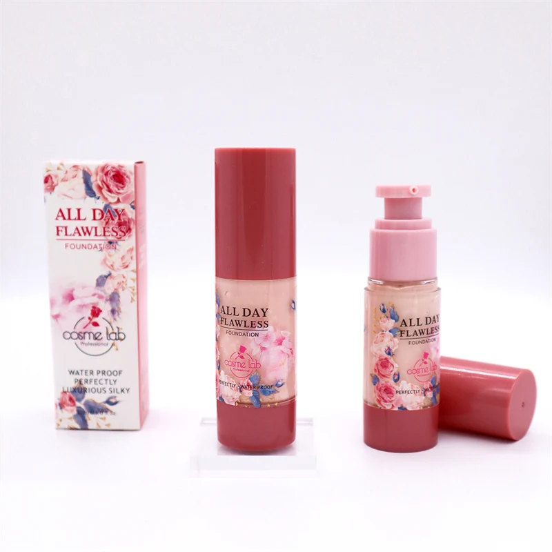 CF008 Cosme Lab 30ml Whitening Facial Foundation Tinted Waterproof Moisturizer Silky All Day Perfecting Full Coverage Foundation