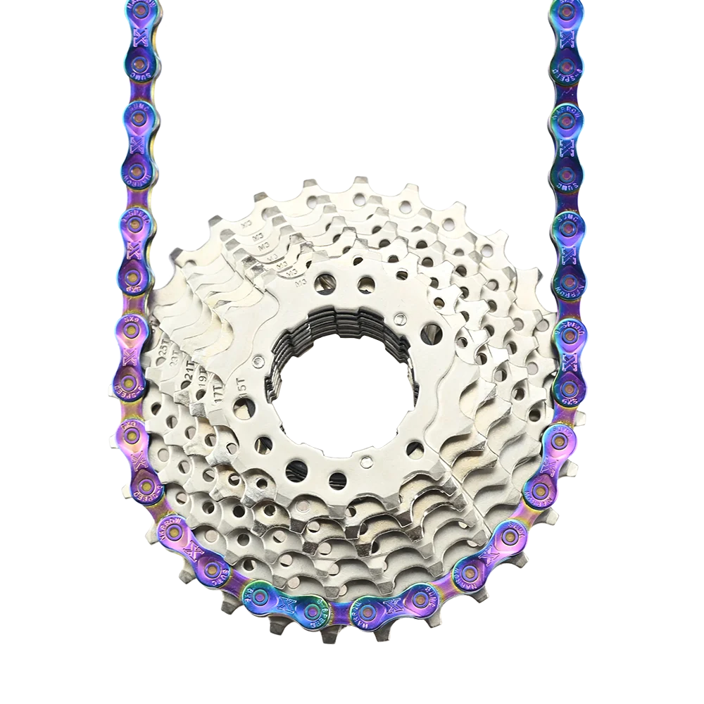 SUMC SX13 Bicycle Chain - 13 Speed Rainbow MTB/ Road