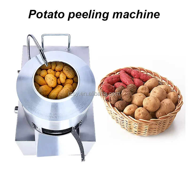 JZSY 200kg/h Small Commercial Automatic Potato Peeling Machine - Image 4