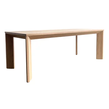 High Quality New Arrival Luxury Restaurant Furniture Rectangular Dining Table Solid Ash Wood Table