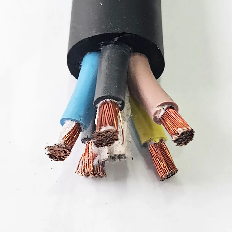 EPR Insulation Rubber Cable Pure Copper YC/YZ Rubber Sleeve H07rn-F H05rn-f H05RR-F 3X1.5 3X2.5 3X3.5mm2 Rubber Sheathed Wire