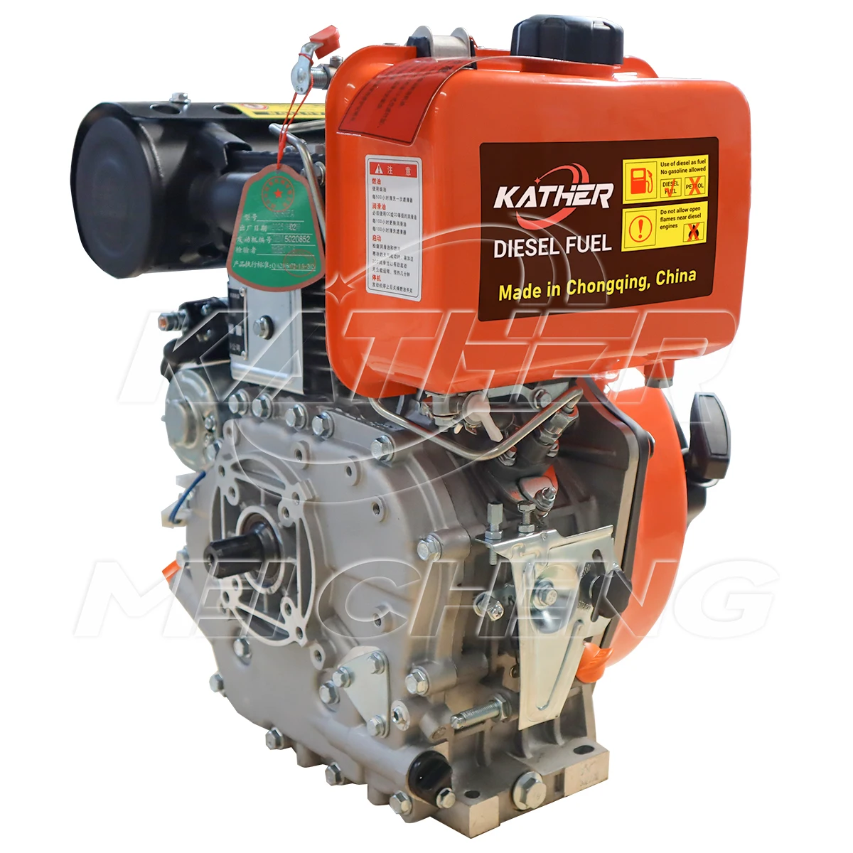 173f/178f/186f/192f dieselový motor, jednoválcový, ruční nebo elektrický start, vzduchem chlazený, 4dobý dieselový motor, strojní motor