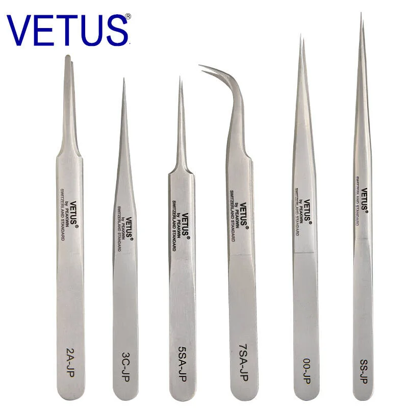 Yelix Vetus Stainless Steel Tweezer for Eyelash Extensions Application