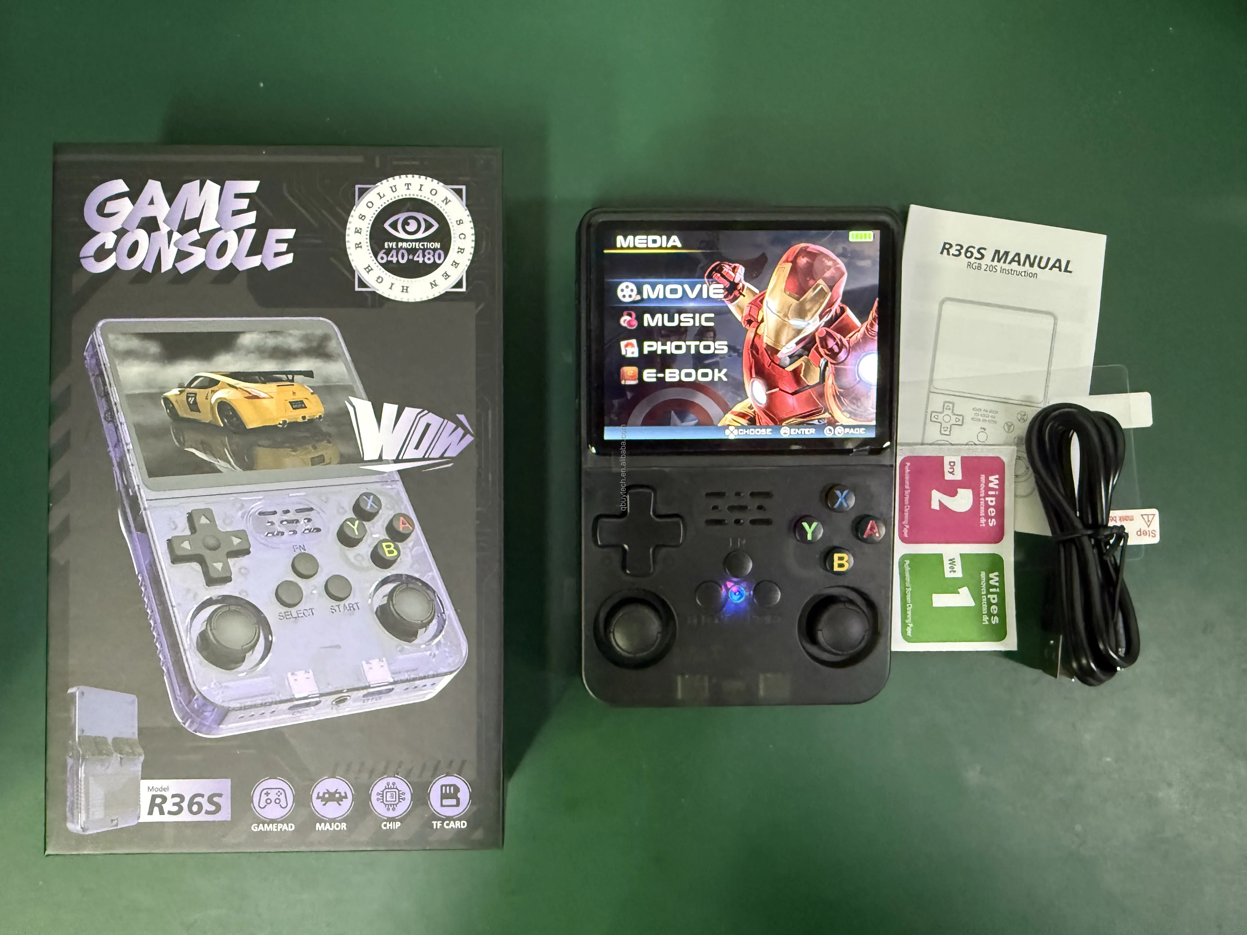 Console Rétro Portable R36S – Écran IPS 3,5 Pouces, Double Joystick, Batterie 3500 MAh Pour Des Heures De Jeu Nostalgique