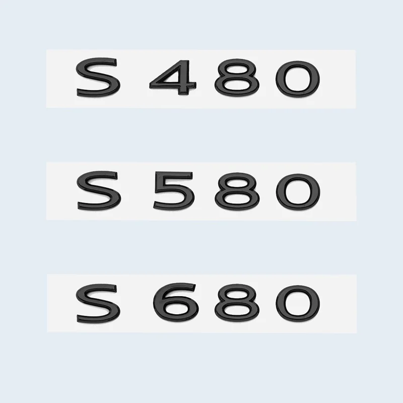 Lettres Coffre Maybach S600 SBOJI Noir Mat S 350 Autocollant De Décalcomanie D'insigne De Numéro Autocollant ABS Haute Qualité