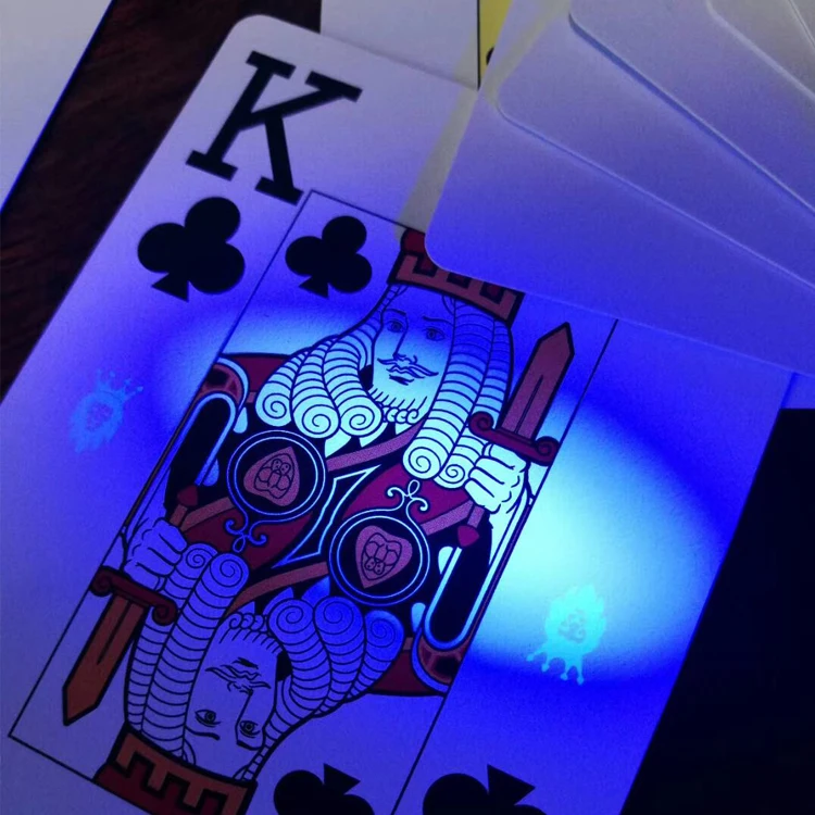 Manufacturing Printing Playing Card Cheating Customization Marked Playing Cards Factory Plastic Luminous Poker Cards