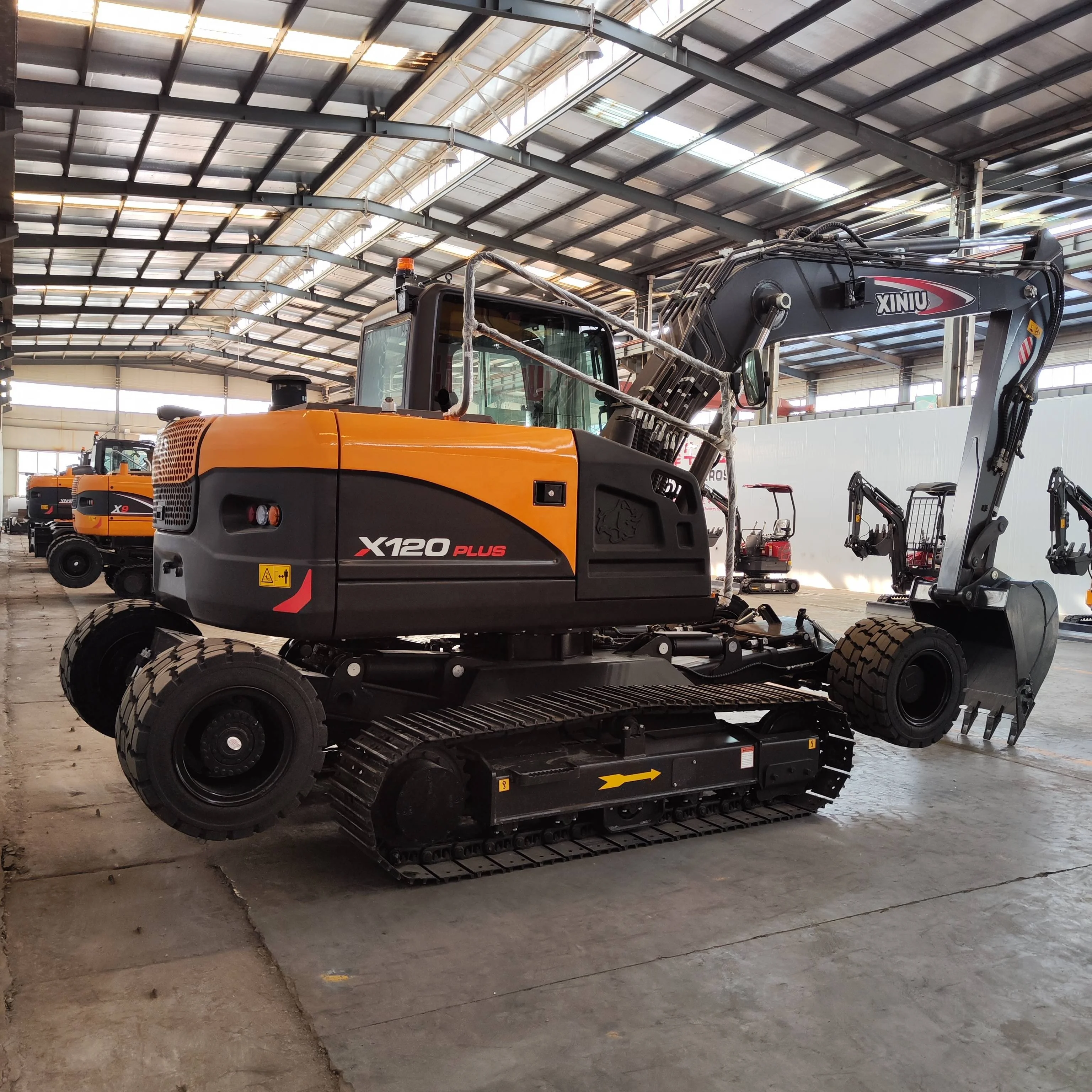 2023 Xiniu 10 Ton  Wheel  Crawler Excavator X120 10 Ton Hydraulic Construction Machine