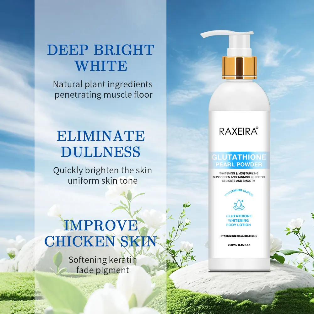 white organic glutathione Organic Glutathione Alpha Arbutin Niacinamide Whitening Body Lotion  Brightens Moisturizer Body Lotion