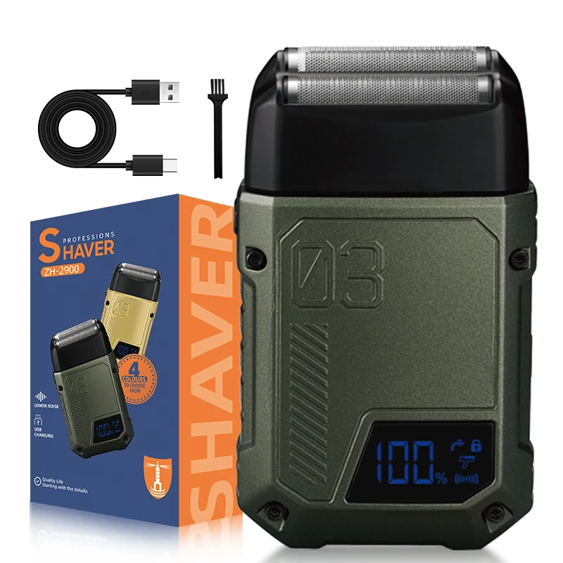 Dual Blade USB Charging Electric Shaver Full Body Water Washing Reciprocating Model for Household RV Use Whitening Optical Head