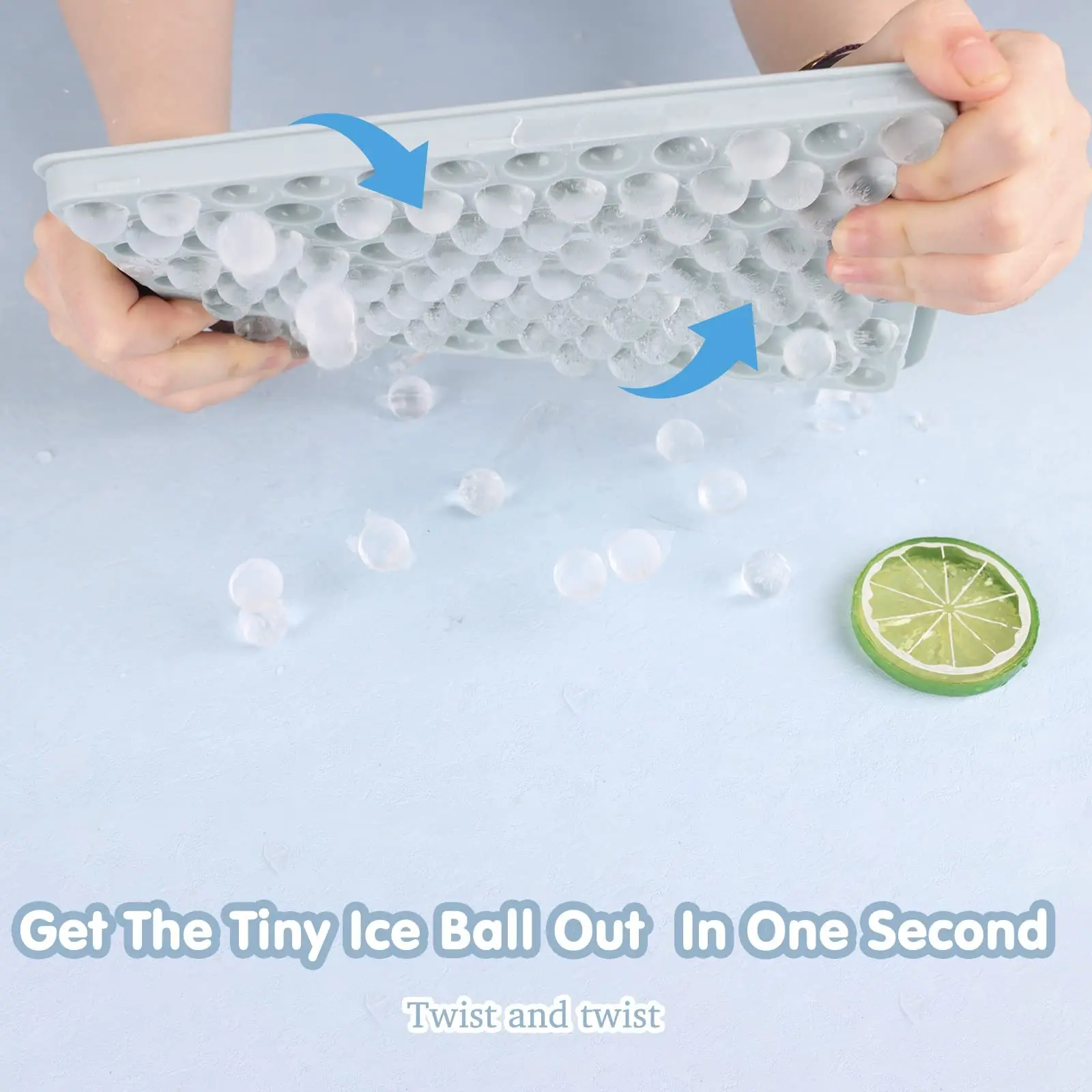 Wholesale Mini Ice Cube Maker Small Silicone Ice Cube Trays Easy Release Drinks Coffee Juice