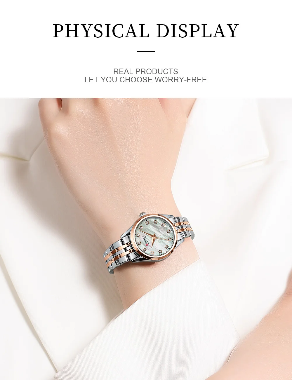 Curren 9111 Luxury Casual Fashion Simple Diamonds Design Ladies Luminous Watch Stainless Steel Band Waterproof Watches for Women