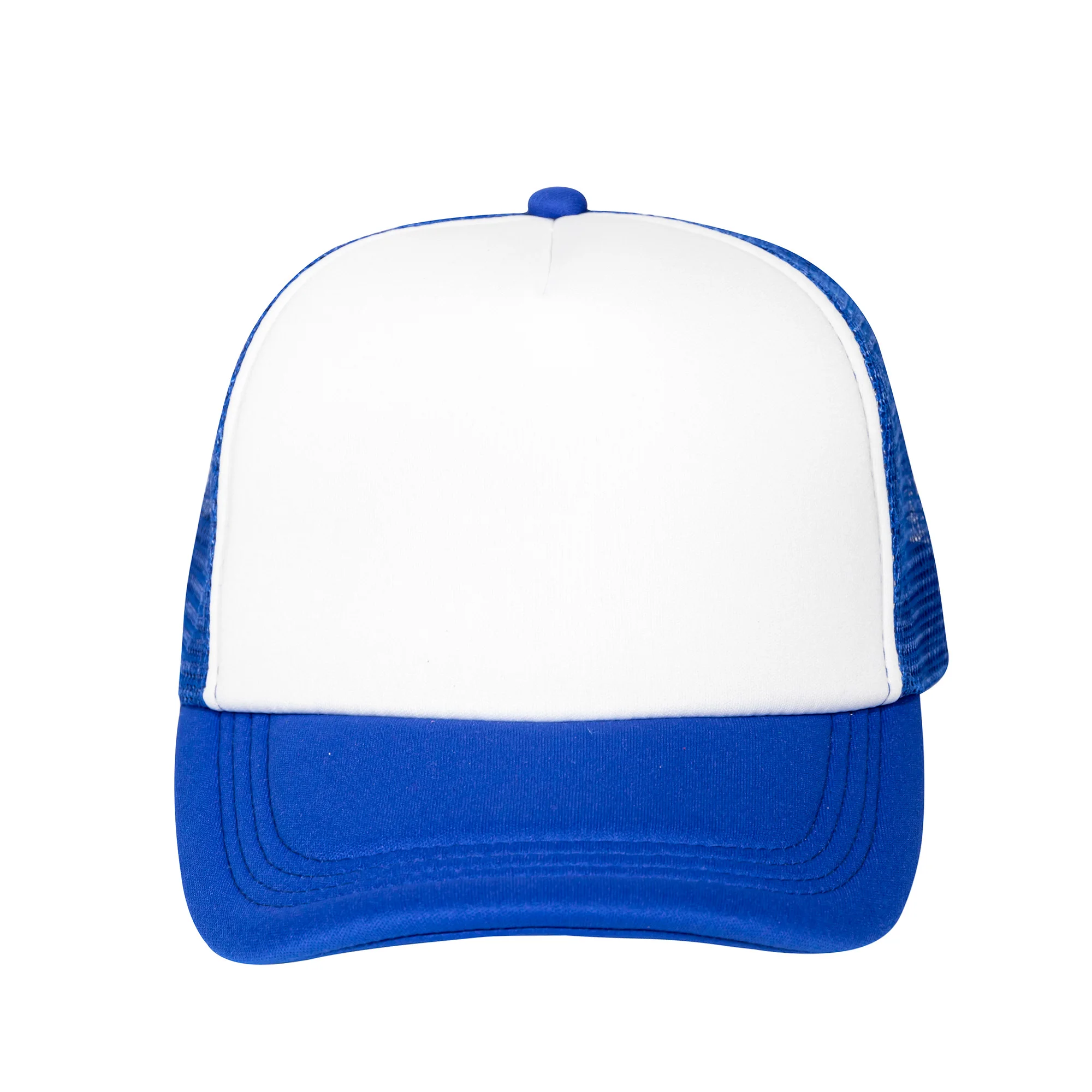 plain blue trucker hat