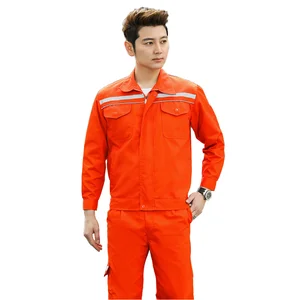 Durable Unisex Logistics Uniform Long Sleeve Auto Repair Mechanic Woven Cotton Hand Drawn Printing Breathable Workwear