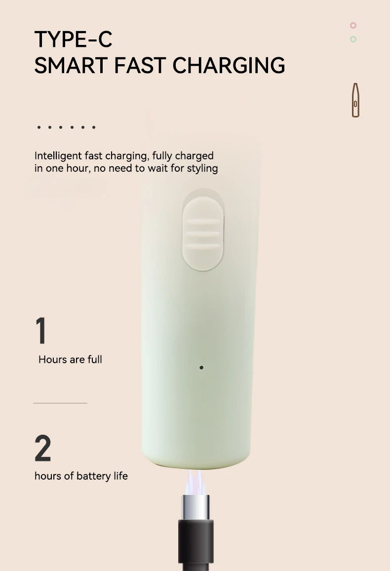 Wholesale New USB Rechargeable Pet Hair Trimmer with LED Light Safe to Use Pet Supplies factory