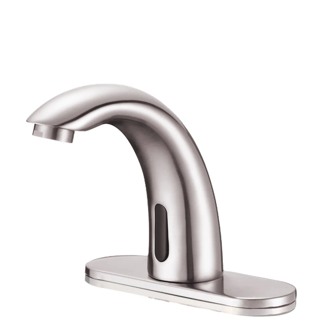 
 Новейший дизайн, крепление на палубе, автоматический датчик, водопроводный кран, хром, латунь, водосберегающий, больничный, автоматический, умный кран, кран для ванной комнаты  