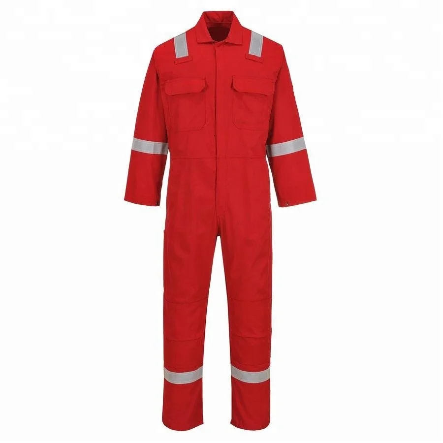 Workers Suit Overall Reflective Stripe Seaman Safety 100 Cotton Coverall