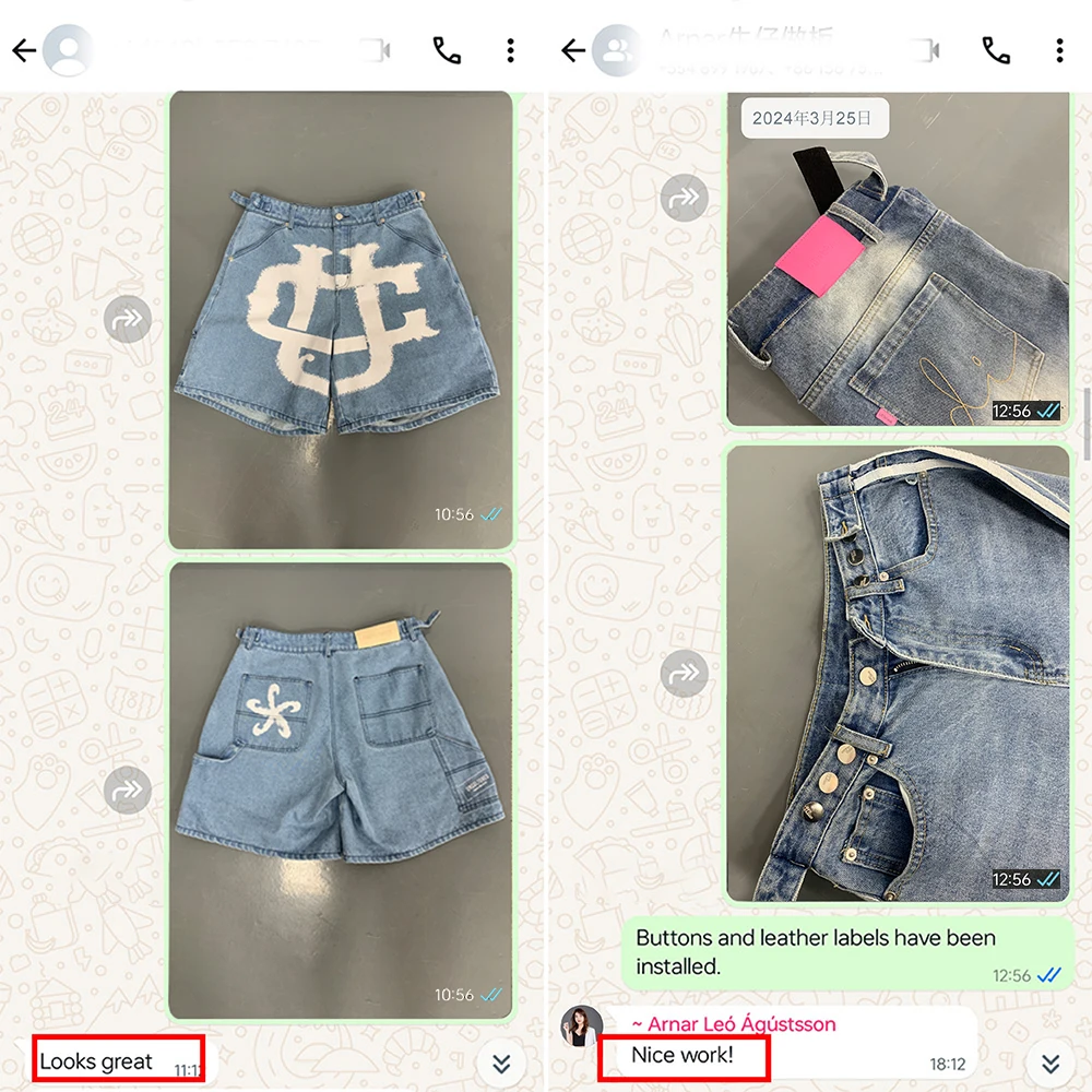 Salati Custom Hip Hop Two-Piece Outfits Men Studded Button Fly Matching Denim Suits Jacket Straight Fit Jeans Pants Printed gallery 3