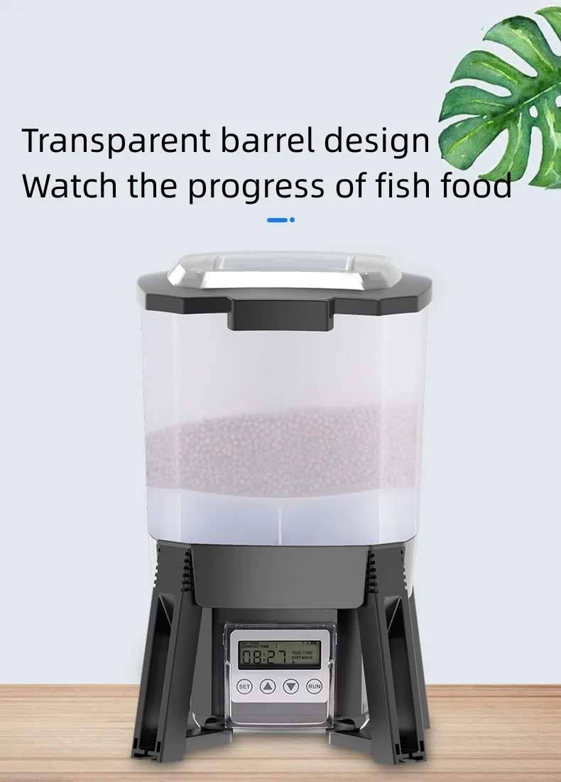 Spot Goods Offer Solar Automatic Koi Fish Feeder Feederauto Pond Fish ...