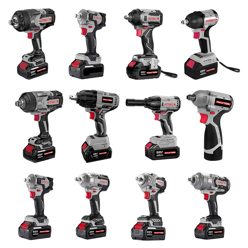 Lithium Power Tools 3 Speed Adjustable 21V 3/4 Inch 1200N.m Brushless Cordless Electric Torque Heavy Duty Impact Wrench