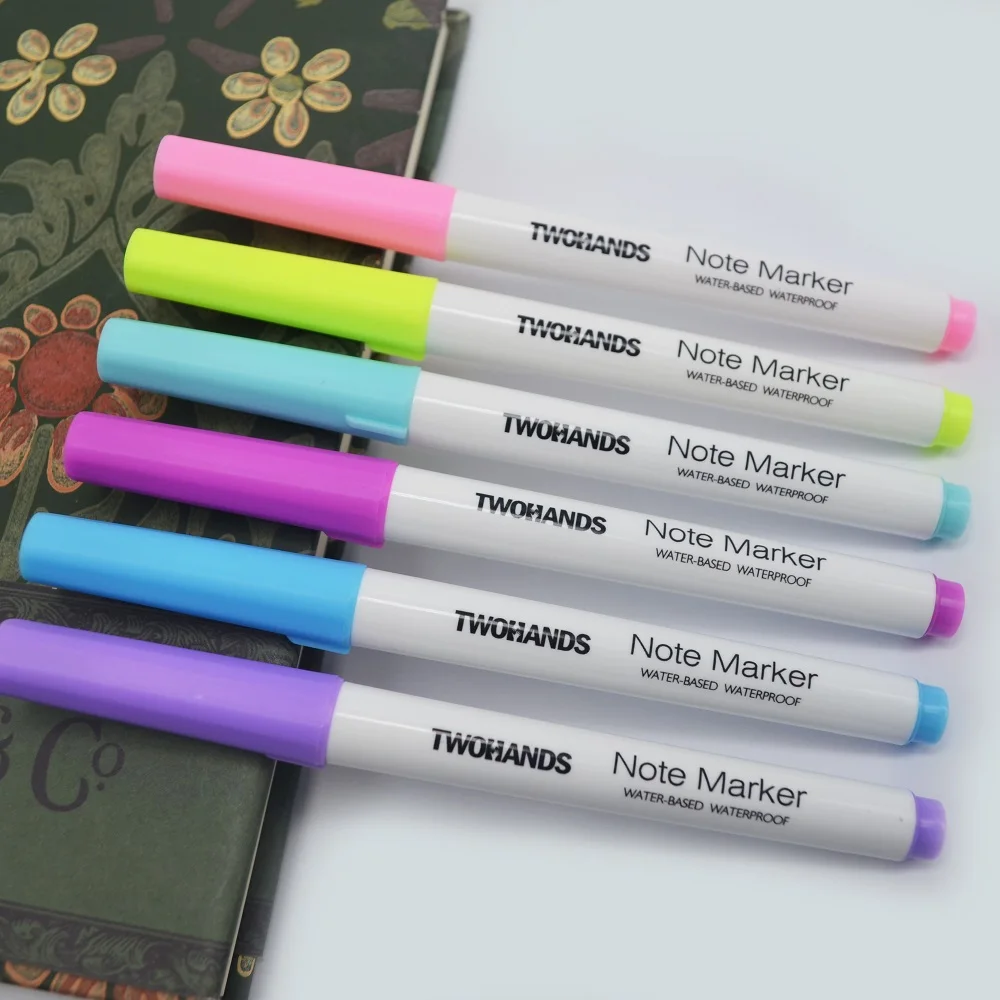 Wholesale TWOHANDS Note Marker Highlighter, 25 Pastel Colors,21380