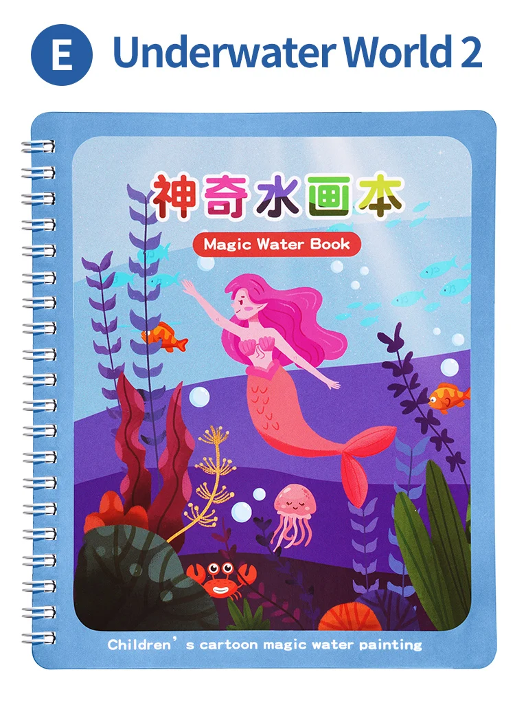 Magical Book Water Coloring Books Drawing Cartoons Books with Doodle Pen  Painting Board Gift for Kids Early EducationToys