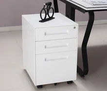 Steel movable cabinet three drawers mobile storage cabinet desk