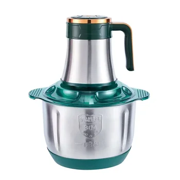 500W Strong Power 6 Blade Stainless Steel Bowl Chopper Vegetable Commercial Meat Grinder Mixer