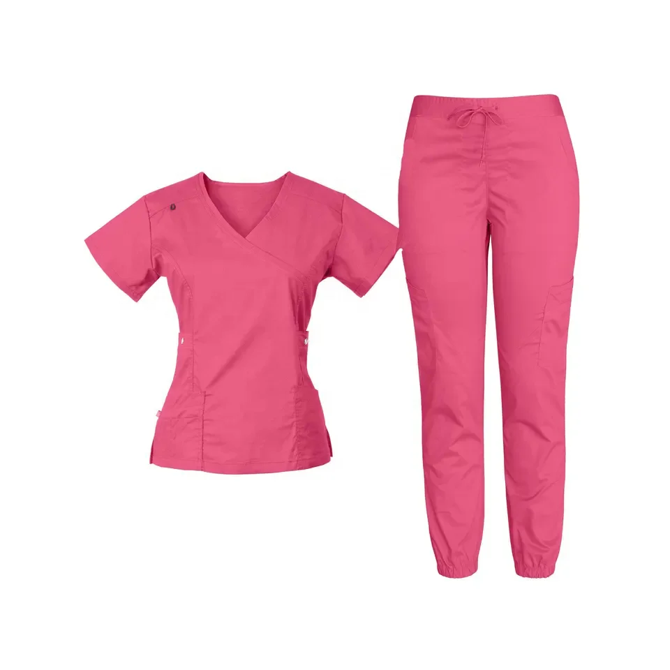 Wholesale Custom Stretch Breathable Women Sets Nursing Scrubs Uniformes