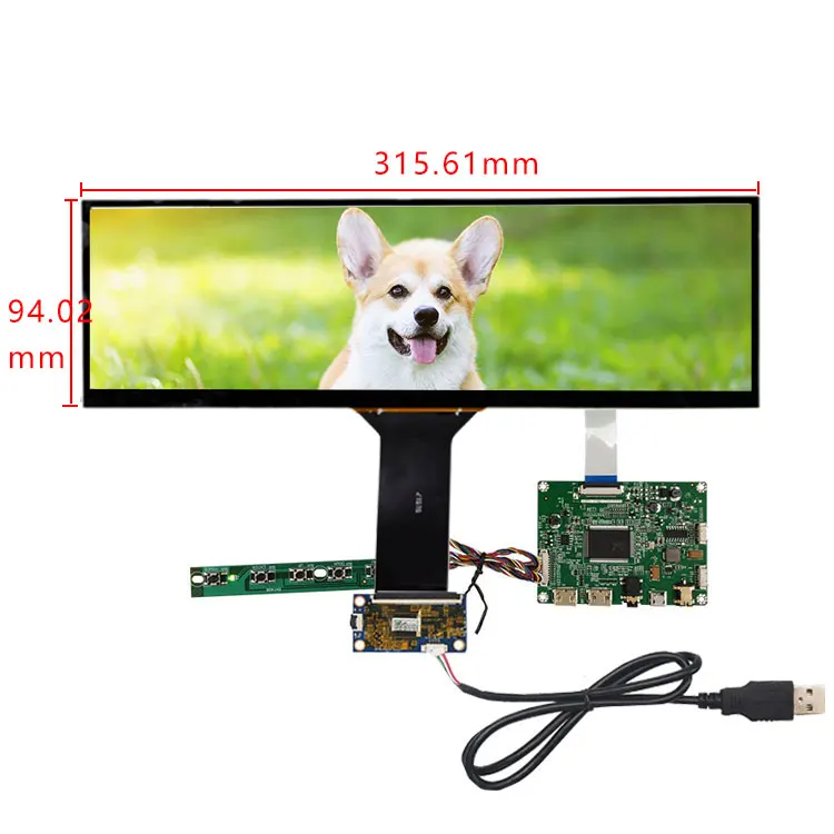 4 Fil résistif USB écran Tactile Contrôleur Écran Tactile LCD Panel Carte de conducteur M