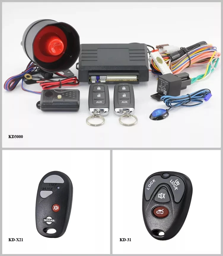 Ony Way Remote Control Locks Unlock Kit Car Security Alarm System Keyless Entry App Car Alarms