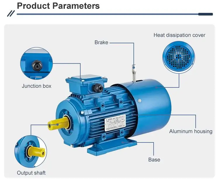 product three phase 180w dc electromangnetic brake electric motor with nmrv050 63b5 flange worm reducer integrated motor reducer-3
