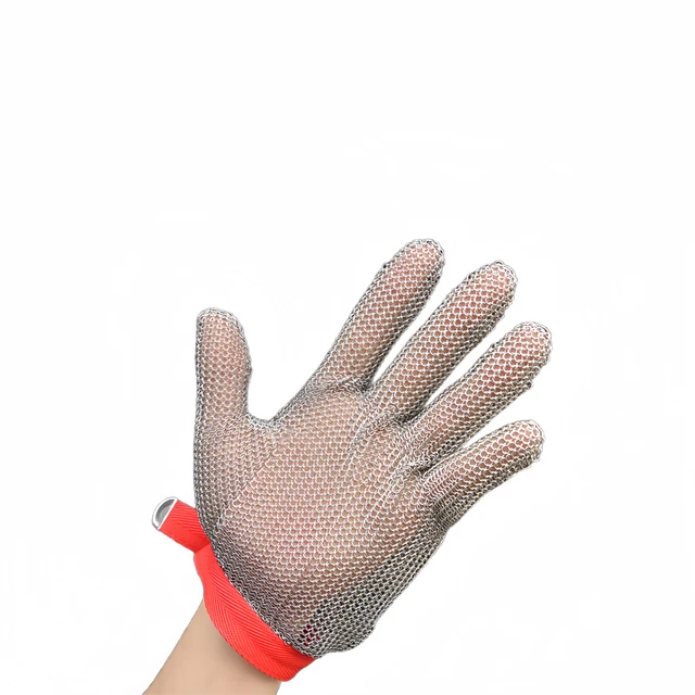 Cut-resistant stainless steel gloves Heavy duty supply Steel Mesh Butcher Glove