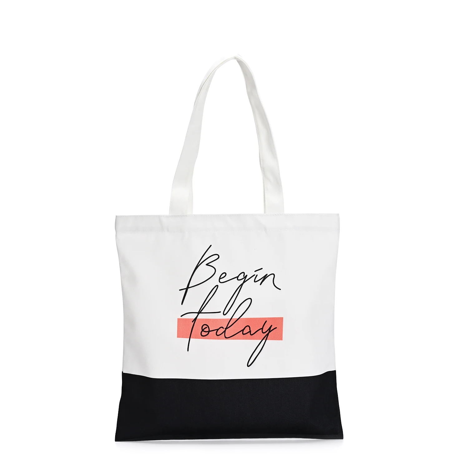 Customised Digital Prints Logo Cotton Bag Personalised Oversized Natural Color Cotton Bag with Cotton Handle for Travel factory