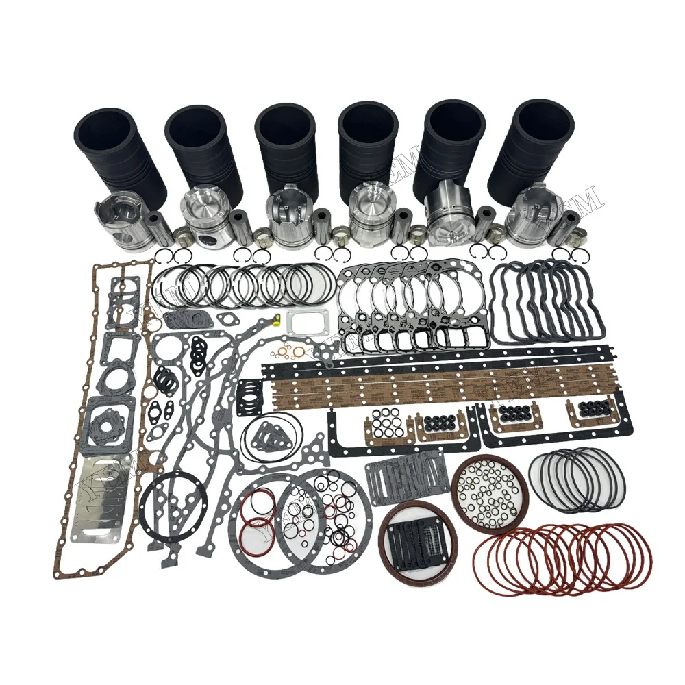 Overhaul Kit With Gasket Set Fit for Mitsubishi S6A3 Engine 6