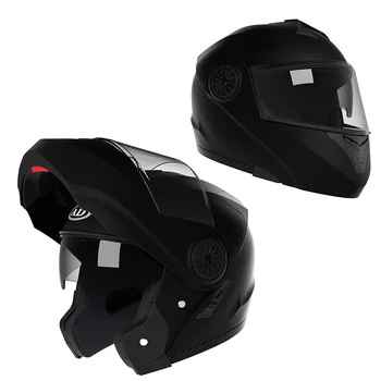 High Quality Dual Lens Racing AD Helmet with Flip-up Double Visor Full Graphic ABS Material New Condition Motorcycle Helmet