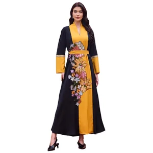 Wholesale New Middle Eastern Muslim Robe Evening Gown Plus Size Beaded Embroidered Dress