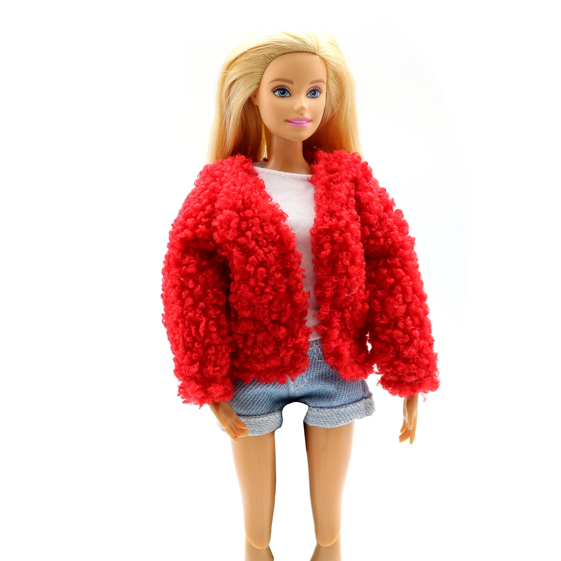 Best Selling Faux Fur Coat 1/6 Bjd Barbi Doll Clothes For 30cm