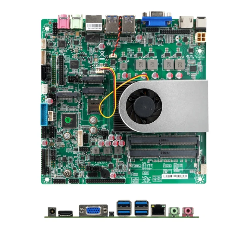Intel Core I7 Motherboard 8565U Quad Core 2*SO-DIMM DDR4 M.2 Win10 11 Linux HD VGA LVDS GPIO  2 LAN  Mini Itx Motherboard