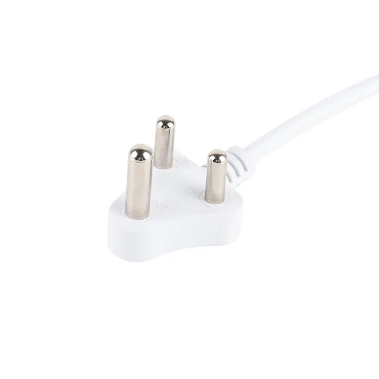 Priză electrică indiană cu cablu de alimentare pentru Africa de Sud, cablu de alimentare cu 3 pini pentru calculatoare și laptopuri