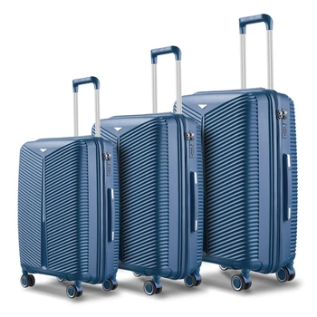 Fashion design luggage set wholesale hard shell pp smart travelling hand bags luggage
