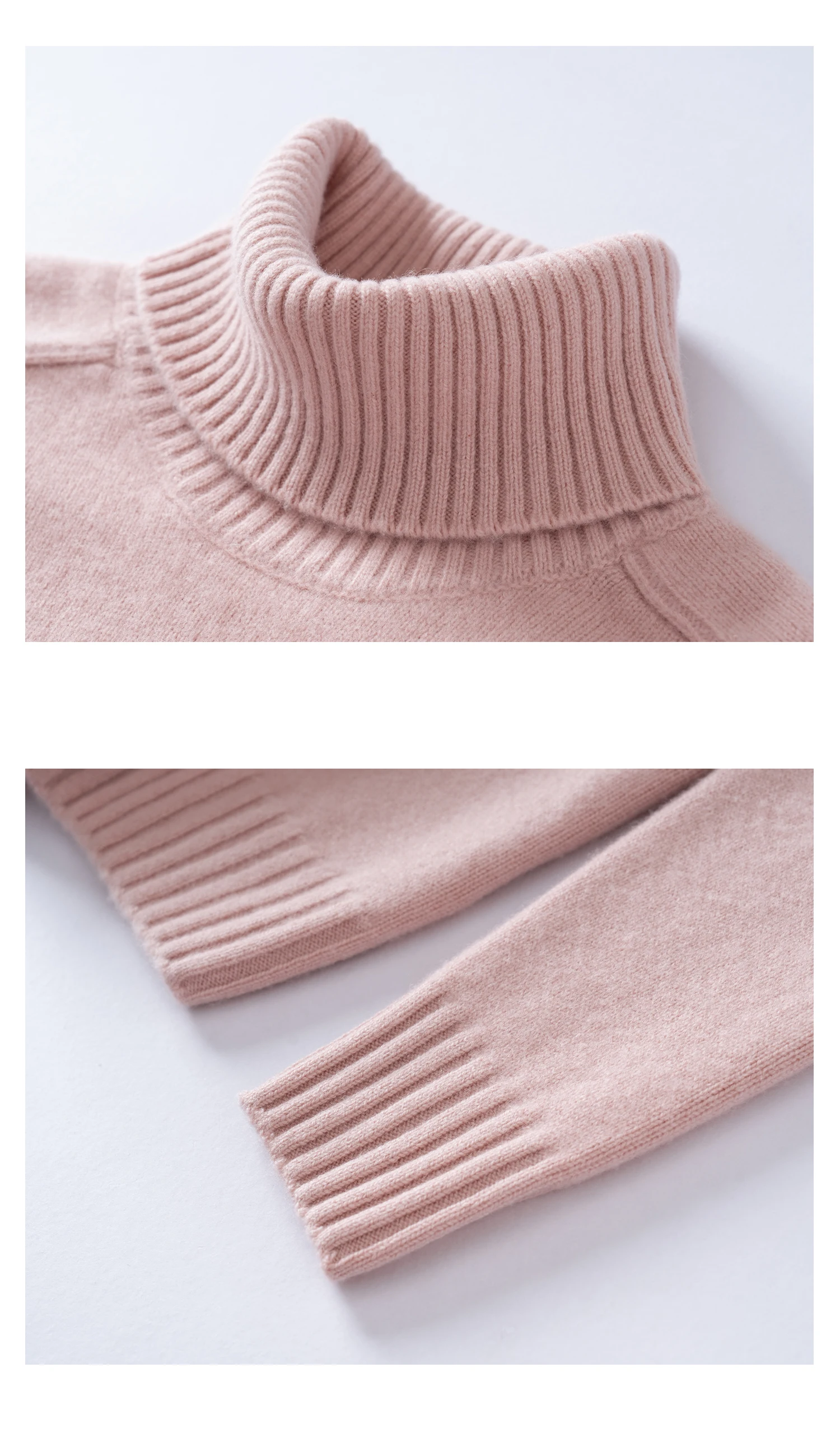 Women's cashmere sweater colour detail