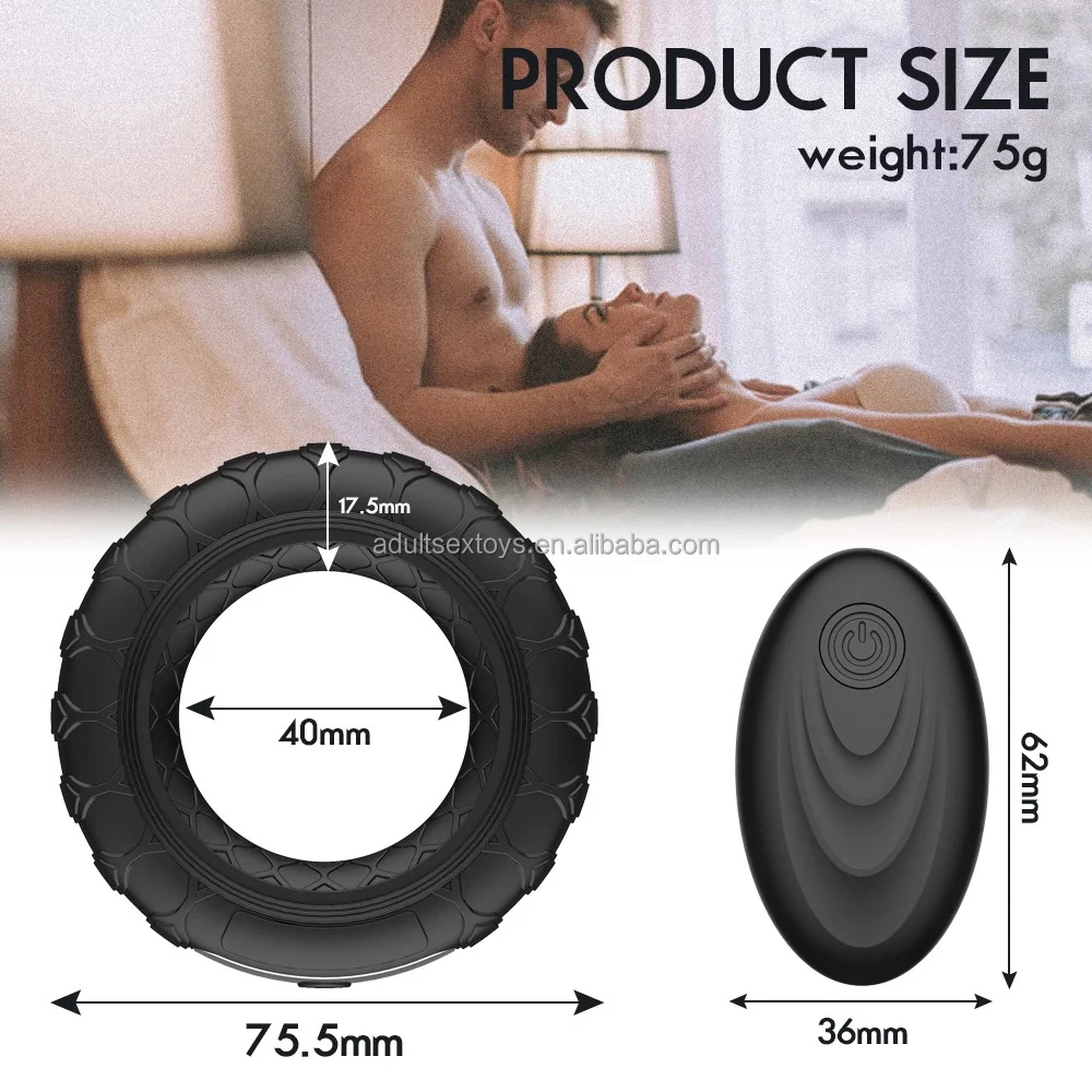 Remote Super Power 10 Speeds Black Silicone Vibrating Cock Ring Men Vibrator  Penis Ring| Alibaba.com