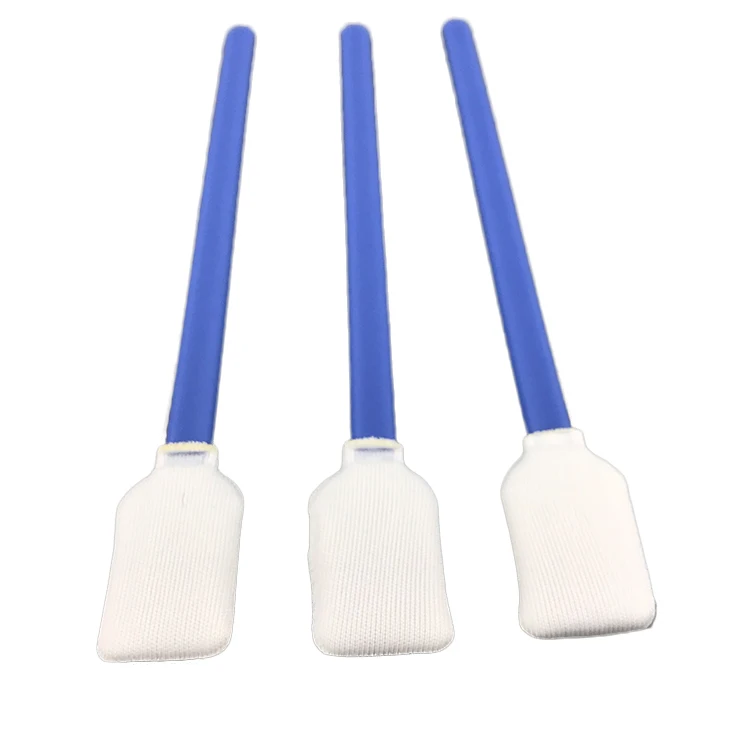 Large Format Solvent Printhead Cleaning Lint Free Rectangle Cleanroom Polyester Swab for Ink Printer Head